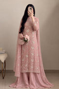 Blush Pink Embroidered 3-Piece Suit
